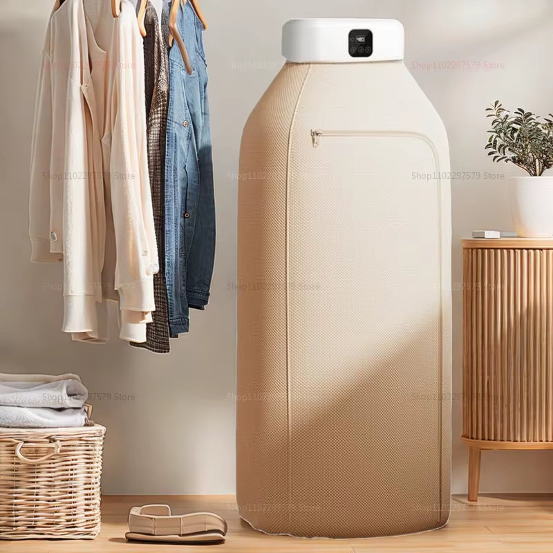 Mini Portable Dryer Foldable Electric Dryer Apartment Portable Dryer Travel RVS with Dryer Bag and Time Set Travel Style