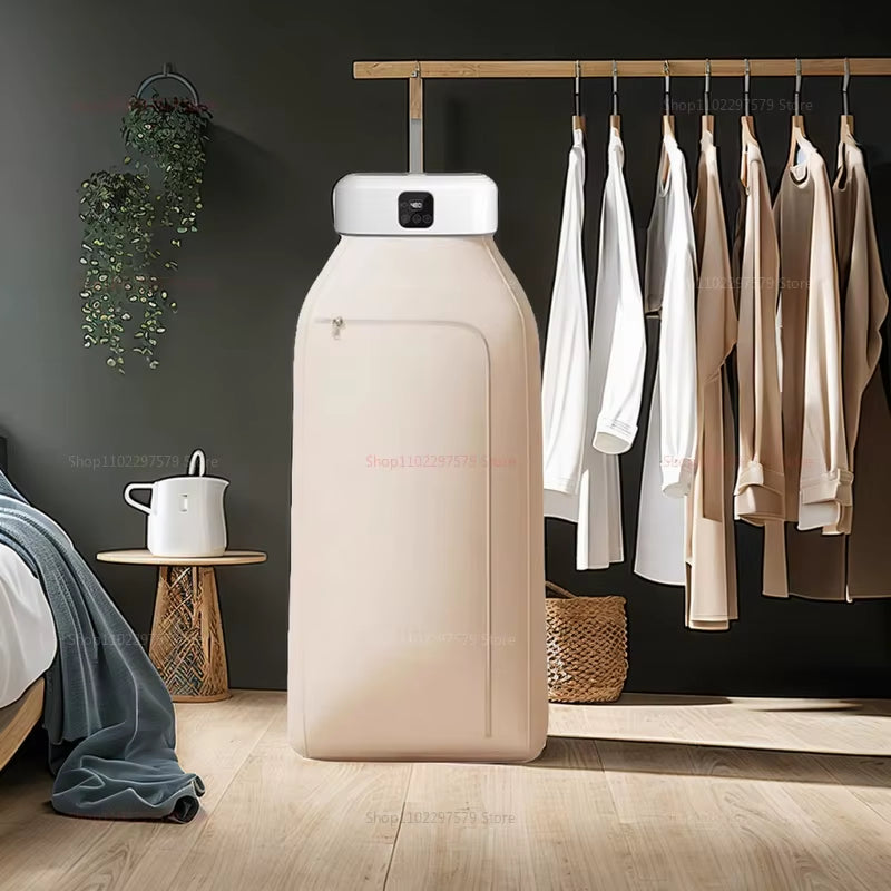 Mini Portable Dryer Foldable Electric Dryer Apartment Portable Dryer Travel RVS with Dryer Bag and Time Set Travel Style